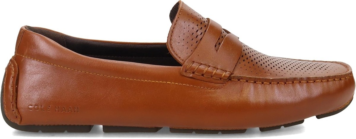 Cole Haan Men\'s Grand Laser Penny Driver British Tan/Java C36653 US 11.5 Medium Cole Haan Men main image 4