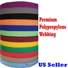 1" 2" 1.5"  Inch Polypropylene Webbing Tan Orange PP Strap 5/10/yard Color