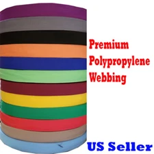 1" 2" 1.5"  Inch Polypropylene Webbing Tan Orange PP Strap 5/10/yard Color
