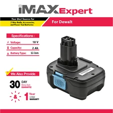 18V 2Ah XRP Li-ion Battery for DeWalt DC9182, DC9181, DC9180