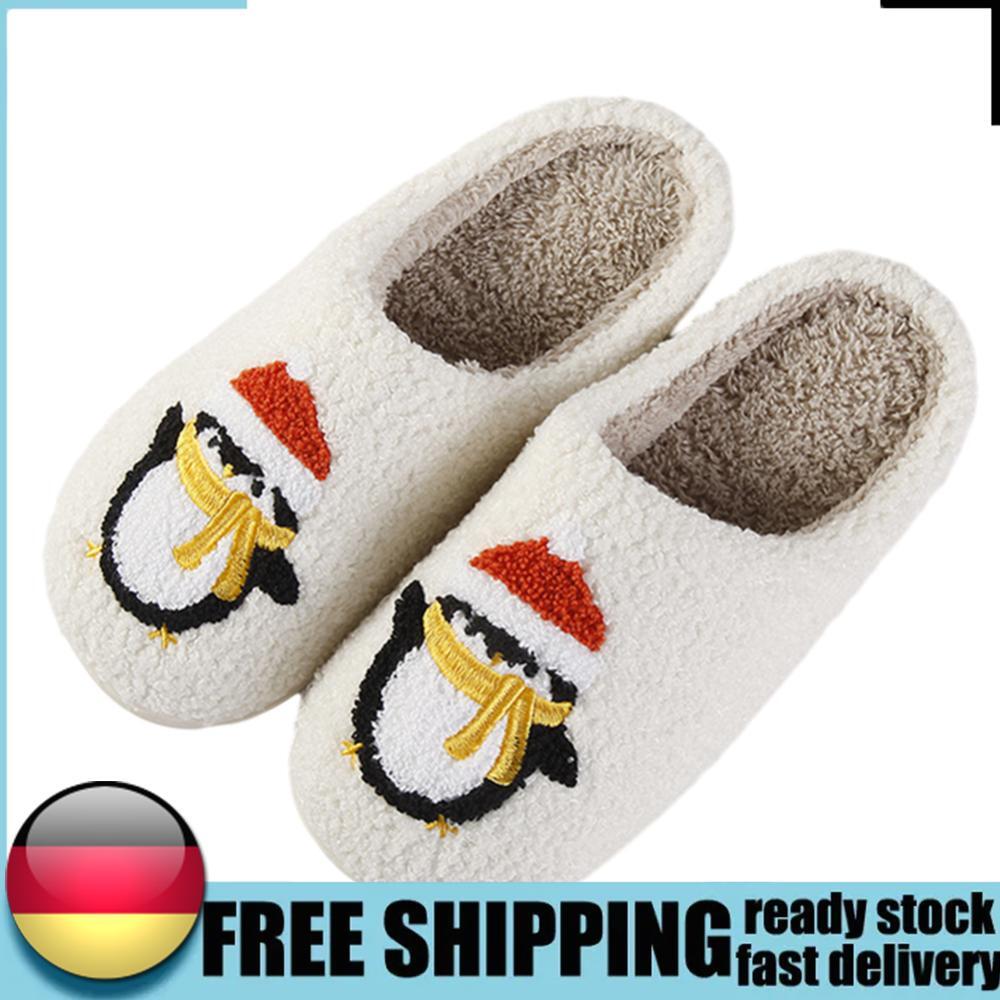 APL Pantofole da interno sfocate natalizie cartone animato pinguino pantofole forniture per la casa carine