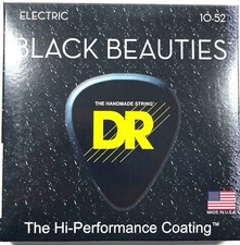 DR Guitar Strings Electric K3 Black Beauties High Performance Coated 10-52