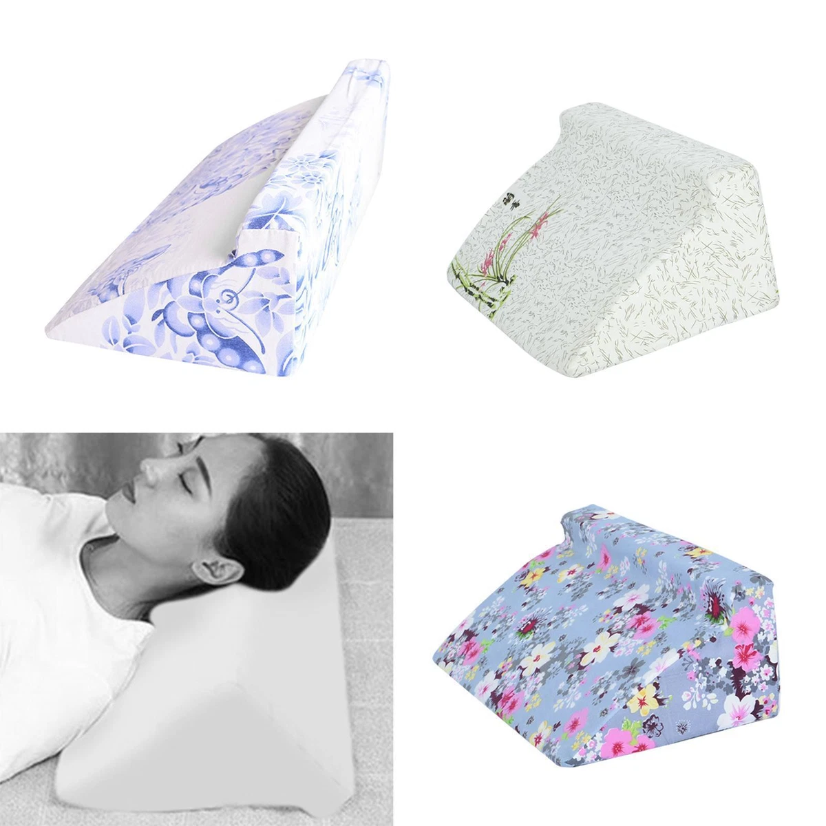 Wedge Pillow Adjustable Leg Bolster for Snoring Post Surgery Back