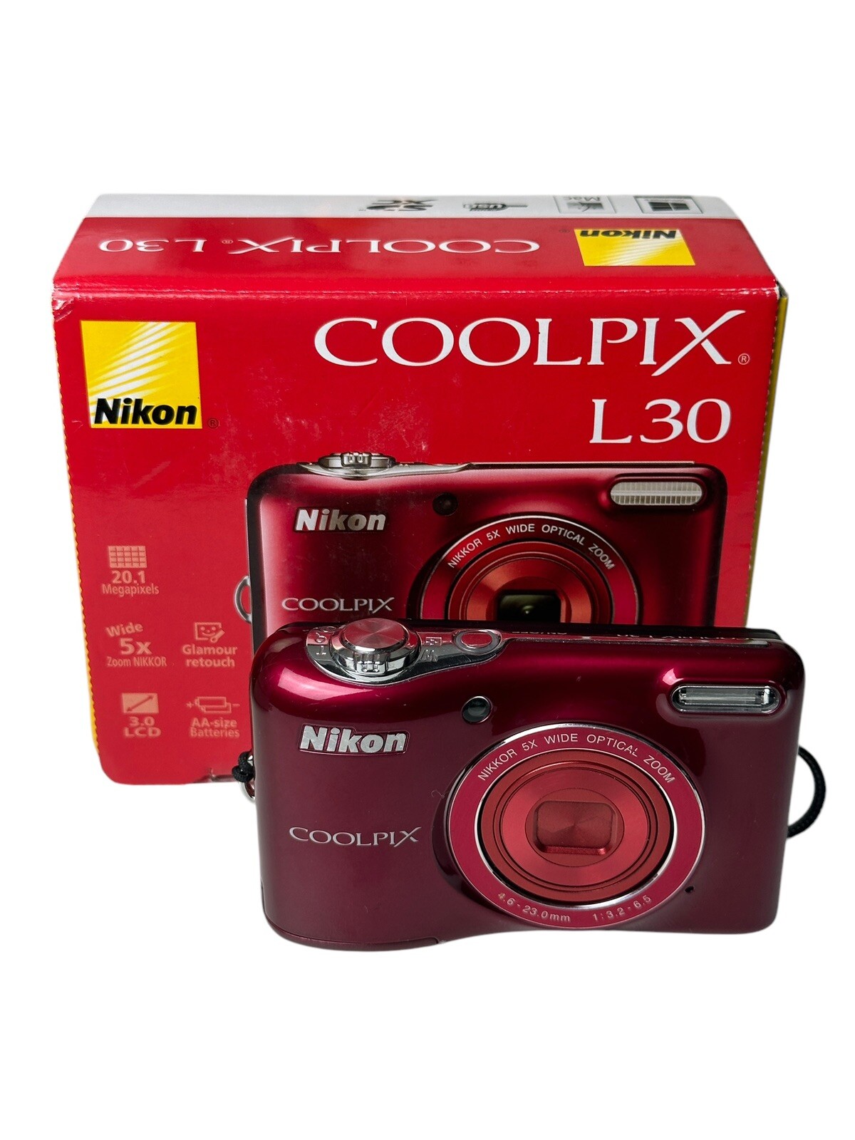 デジタルカメラ Nikon L30#917 Nikon COOLPIX L30 Red | Point & Shoot Cameras | Nikon