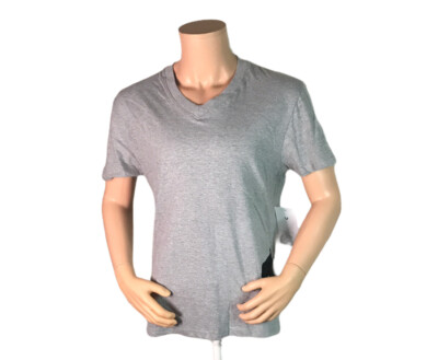 New Mens True Religion V Neck loung Tee shirt gray medium