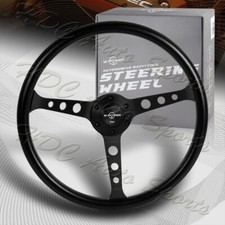 W-power 380mm Black Vinyl Wrap 6-holes Matt Black 3-spoke 15-inch Steering Wheel W-power 380mm Black Vinyl Wrap 6-holes Matt Black 3-spoke 15-inch Steering Wheel