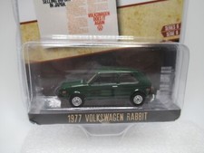 1977 VW VOLKSWAGEN RABBIT GREEN VINTAGE AD CARS 1:64 GREENLIGHT 39090-E SERIES 6