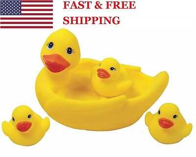 8pc Yellow Rubber Ducks Family Squeezed Fun Bath Time Toy for Children USA  | eBay