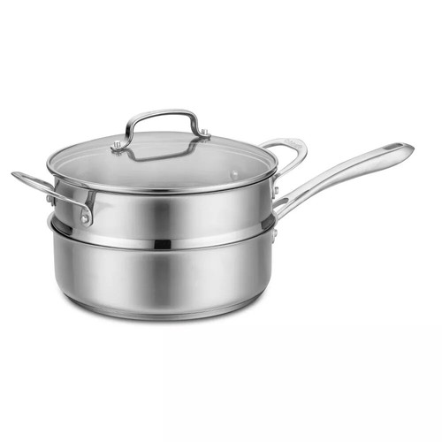 Cuisinart Stainless Steel Pan Streamer Induction Ready Set Cookware 10