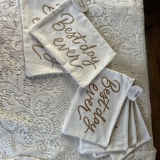 6 Bride Bridesmaid Wedding Zip Cosmetic Makeup Gift Bag Best Day Ever NWT