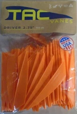 @NEW@ 100- TAC Vanes Driver 275! Orange 2.75" MADE IN THE USA