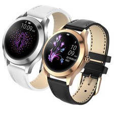 Stainless Smart Watch Bluetooth Smartwatch Sleep Tracker for Women Girls Gift