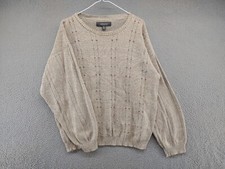 Vintage 90s CROFT & BARROW USA Made Knit Pullover Sweater in Mens Size XL