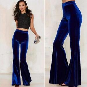 Women Velvet High Waist Stretchy Shiny 