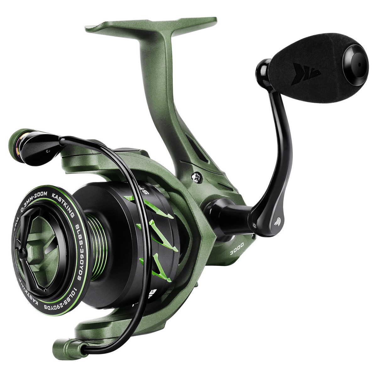 KastKing Spartacus II size 5000 Spinning Reel 7+1 Stainless BB
