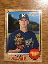 2017 Topps Heritage Minors Base #189 Kolby Allard - Mississippi Braves