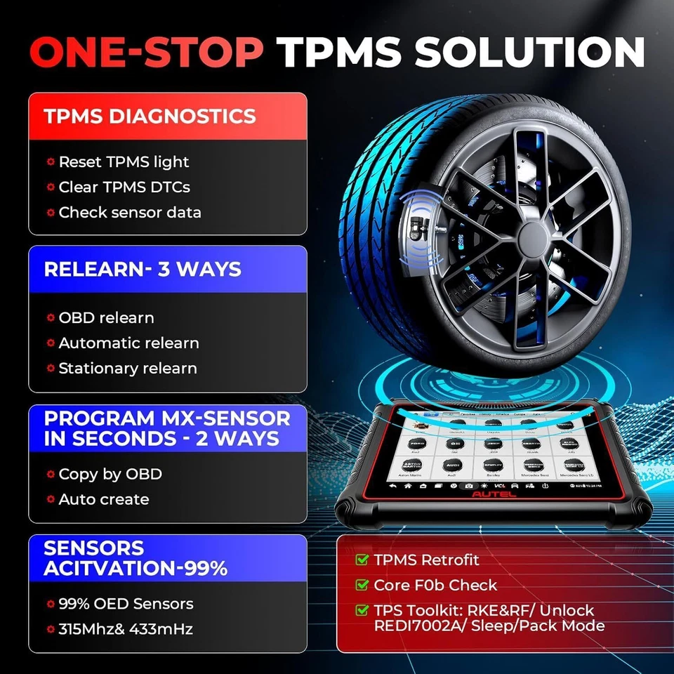 2025 Autel MaxiPRO MP900-TS Diagnostic Scanner TPMS Programming Upgraded MS906TS - Image 2 of 4
