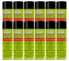 12 12oz Glue Cans Polymat 777 Industrial Spray Adhesive for MARINE UPHOLSTERY