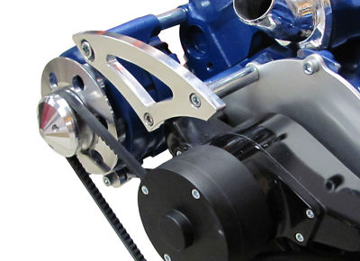 Small Block Ford 351W Electric Water Pump Alternator Bracket Billet V-Belt SBF