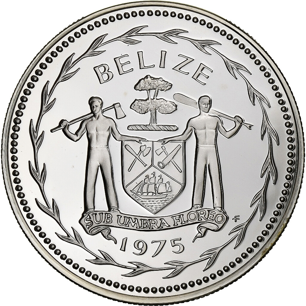 ベリーズ 1975年 銀貨　Coinage of BELIZE 1975 Coinage of Belize Proof Set Franklin Mint 8 Coin Set | eBay