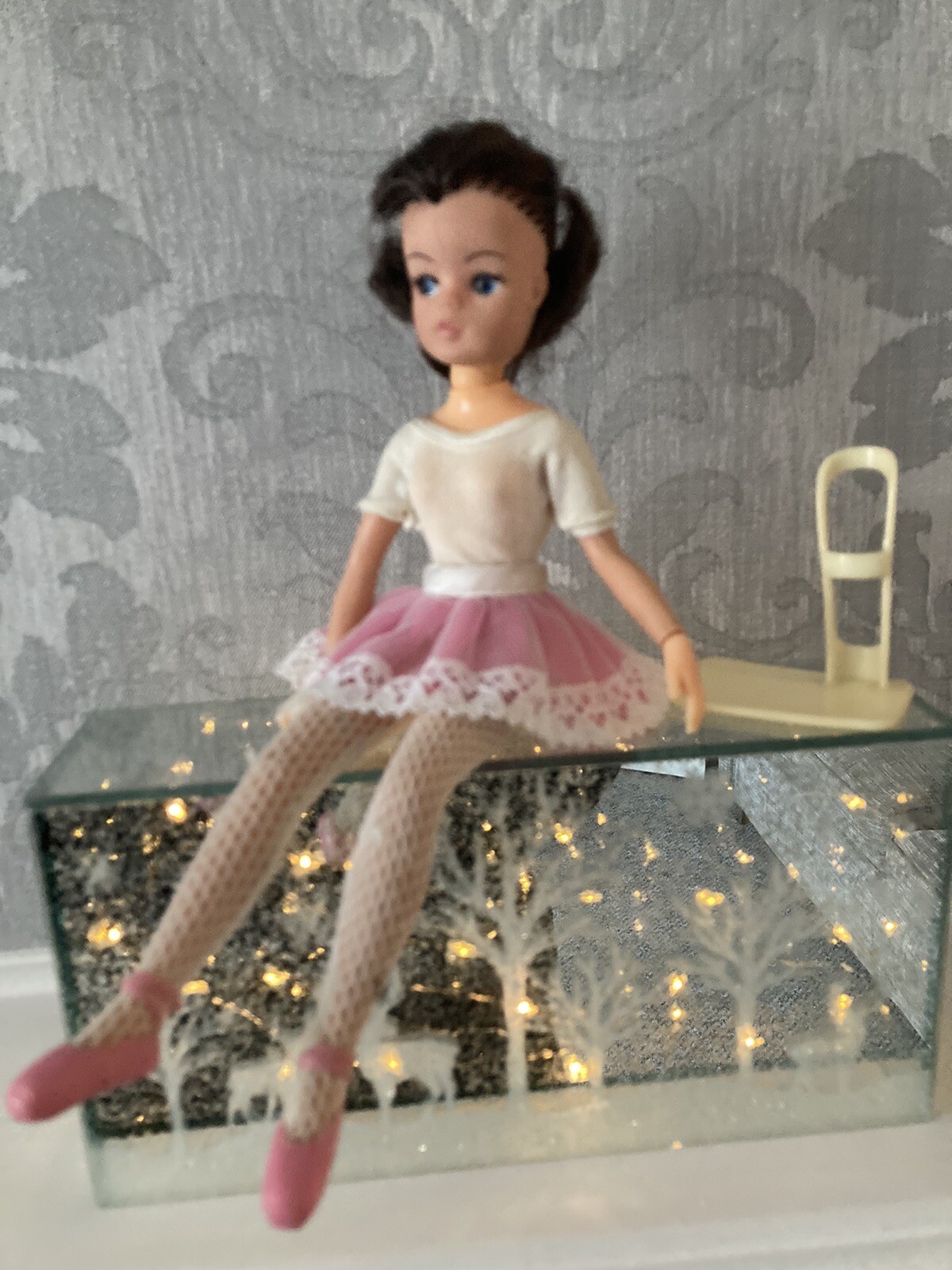 Vintage Sindy Doll Ballerina Made In Hong Kong With Outfit & Stand eBay