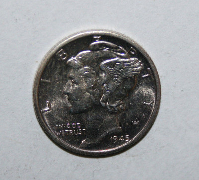 1945 S MERCURY SILVER DIME ZX24 | eBay