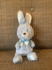 Baby Gund 10.5 BABY'S First BUNNY Plush Doll blue Crinkle Ears
