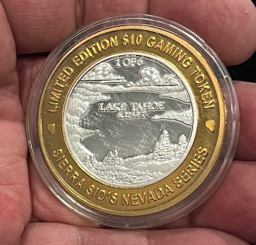 $10 Sierra Sid’s Silver Strike / 2001 / Lake Tahoe (1 of 6) / .999 / Sparks, NV.