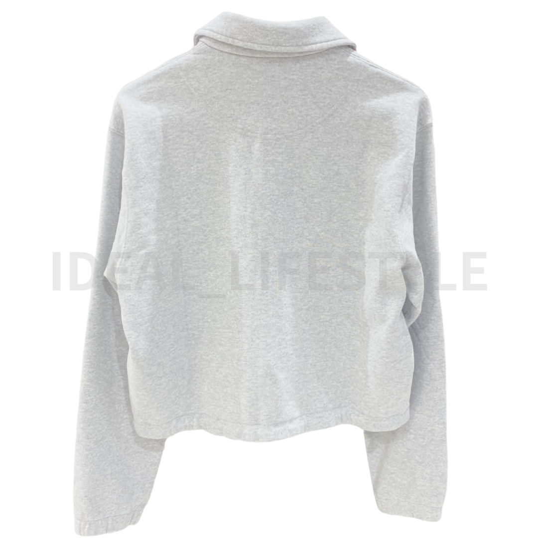 UNIQLOユニクロJWANDERSONコラボセットアップMサイズ グレー本切羽 UNIQLO JW ANDERSON Half-Zip Sweatshirt S-XXL 100% Cotton Women