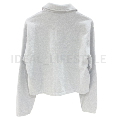 UNIQLO JW ANDERSON Half-Zip Sweatshirt S-XXL 100% Cotton Women