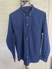 Chaps Button Down Dress Shirt Blue Long Sleeve