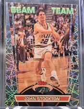 1993 Topps Stadium Club Members Choice Beam Team John Stockton