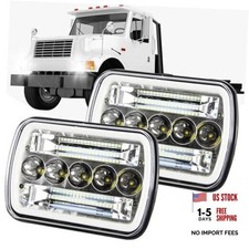 130W 800 Brightness 5x7 7x6 Headlights A-FIT FOR International 4700 4900 IX