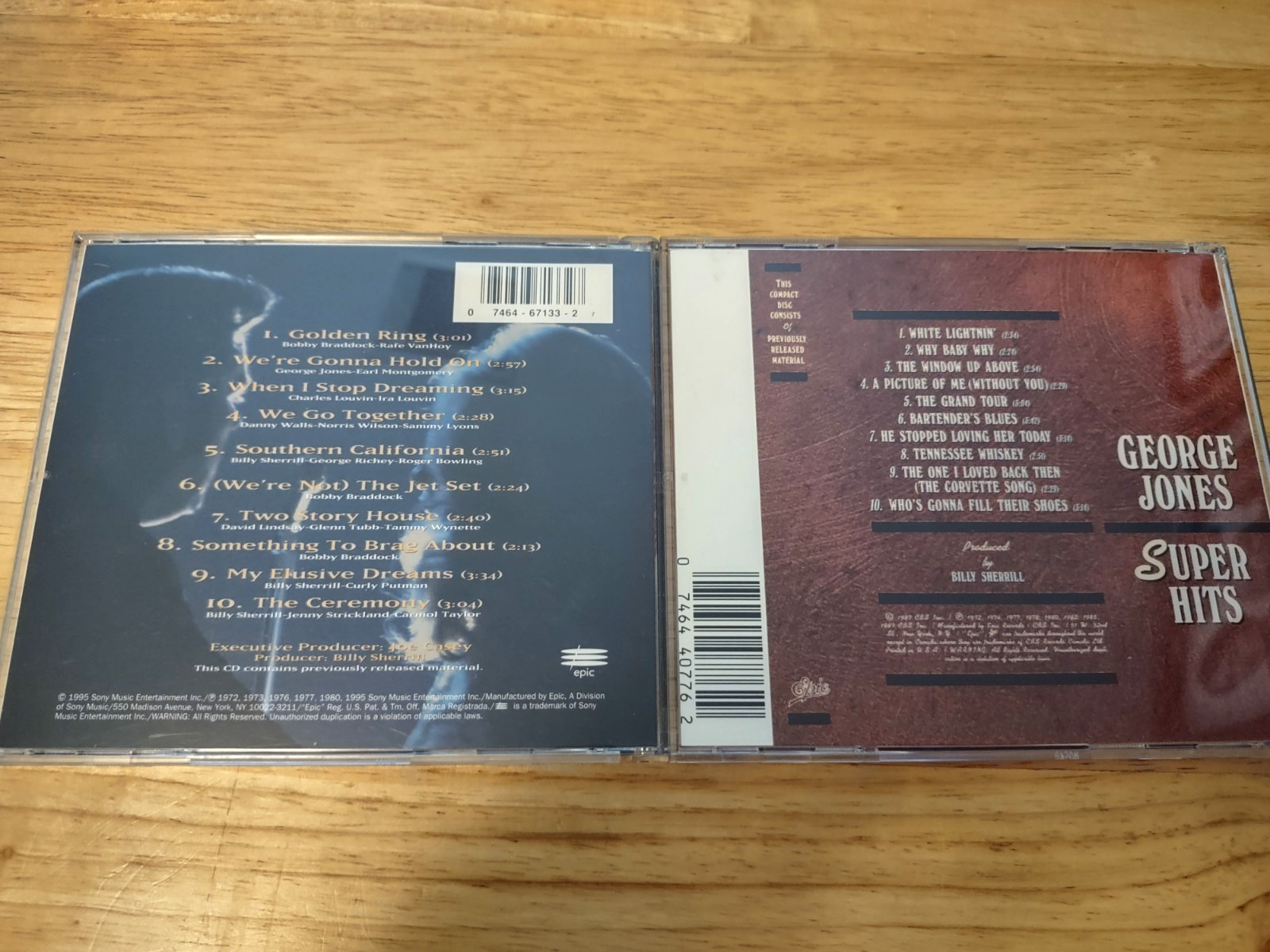 George Jones 6 CD Lot: See Photos & Description For Title Listing