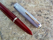Vintage 1947 Cordovan Parker 51 Vacumatic Fountain Pen. 14K F Nib. Restored