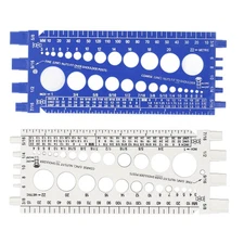 Nut Bolt Thread Gauge Checker M3 to M22 Metric and #4 to 3/4 Imperial Sizes Bolt