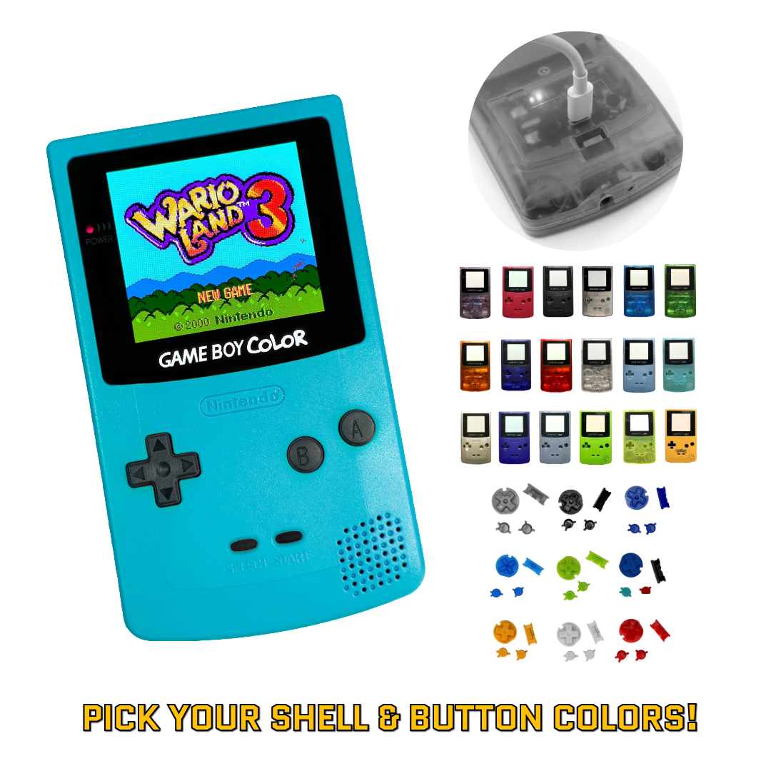 Nintendo GBC Game Boy Color AMOLED OLED XL USB-C Battery - Pick
