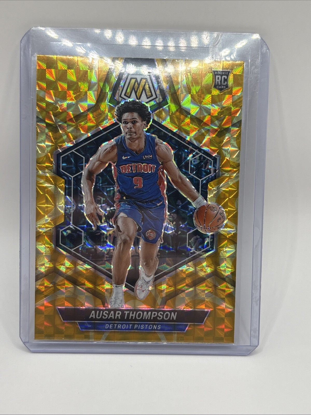 2023-24 Panini Mosaic - Ausar Thompson #226 Reactive Yellow Mosaic Prizm (RC)