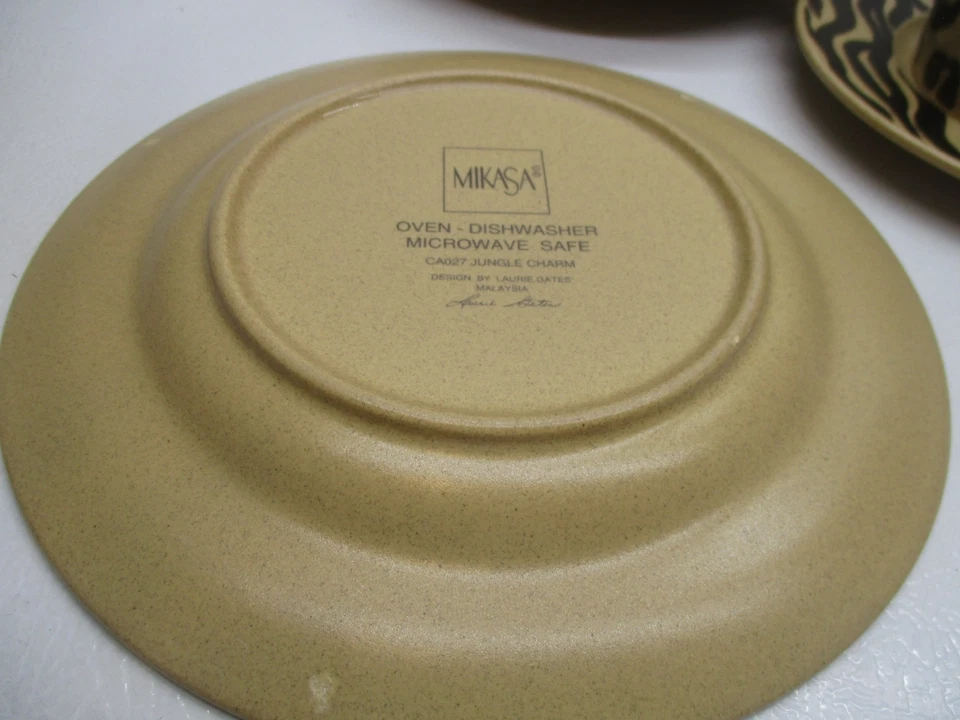 RARE MIKASA "JUNGLE CHARM" (25) Piece Dinner Set  Service For 5 Malaysia - Image 4 of 4