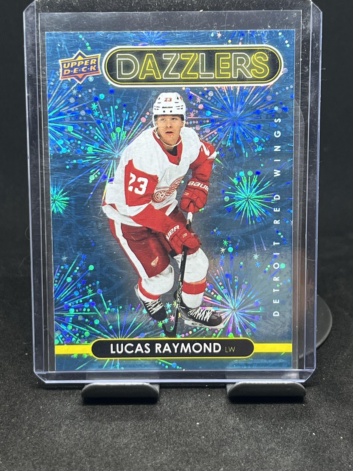 2021-22 Upper Deck #DZ-68 Lucas Raymond Dazzlers Blue
