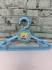 SpongeBob SquarePants Children  s Hangers Toddlers Blue Sponge Bob Lot Of 5