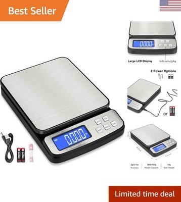 High-Accuracy Digital Shipping Scale - 88lb Capacity with Hold/Tare Functions