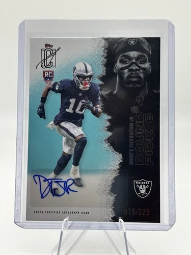 2025 Topps Dont'e Thornton Jr. Shop for 2025 Topps Signature Class Football Rookie autographs on eBay (Raw)