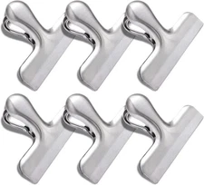6 Pack Bag Clips, Stainless Steel Chip, Chip Clips Food Clip, 6 Packs, Sliver 