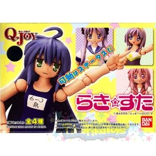 Lucky Star Bandai Q-Joy Articulated Trading Figures - Set of 4