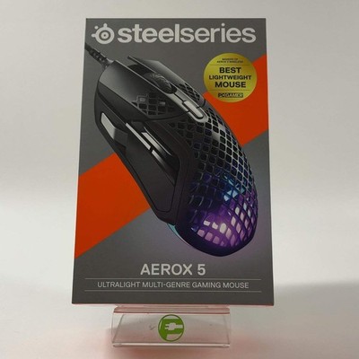 New SteelSeries Aerox 5 M-00024 Wired Gaming Mouse Black