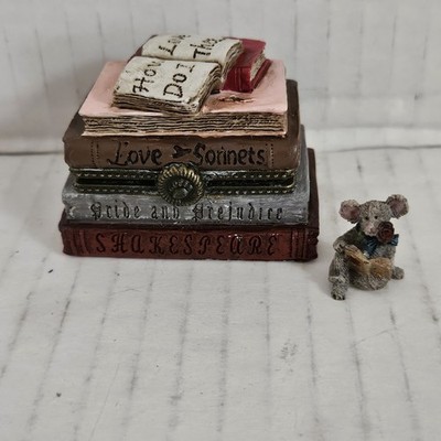 Boyds Bear Treasure Box - Romeo's Book Of Love With Shakespeare McNibble - Rare