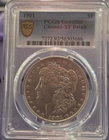 1901-P  $1 Morgan Silver Dollar XF Detail Cleaned PGCS Genuine Authentic 01/2026