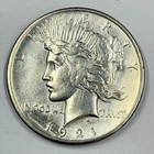 1921-P $1 Peace Dollar HIGH RELIEF 90% Silver Philadelphia US Coin - KEY DATE!