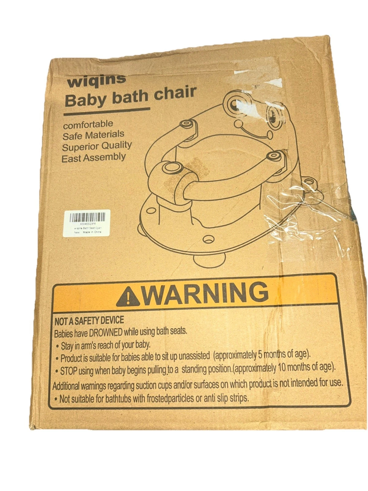 Foldable Baby Bath Tub Collapsible Infant Shower Bathtub with Support Cushion
Opens in a new window